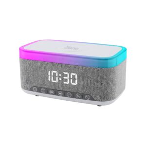 Multifunction 15W Wireless Fast Charger RGB Night Light Digital Alarm Clock Portable Bluetooth Charging Speaker